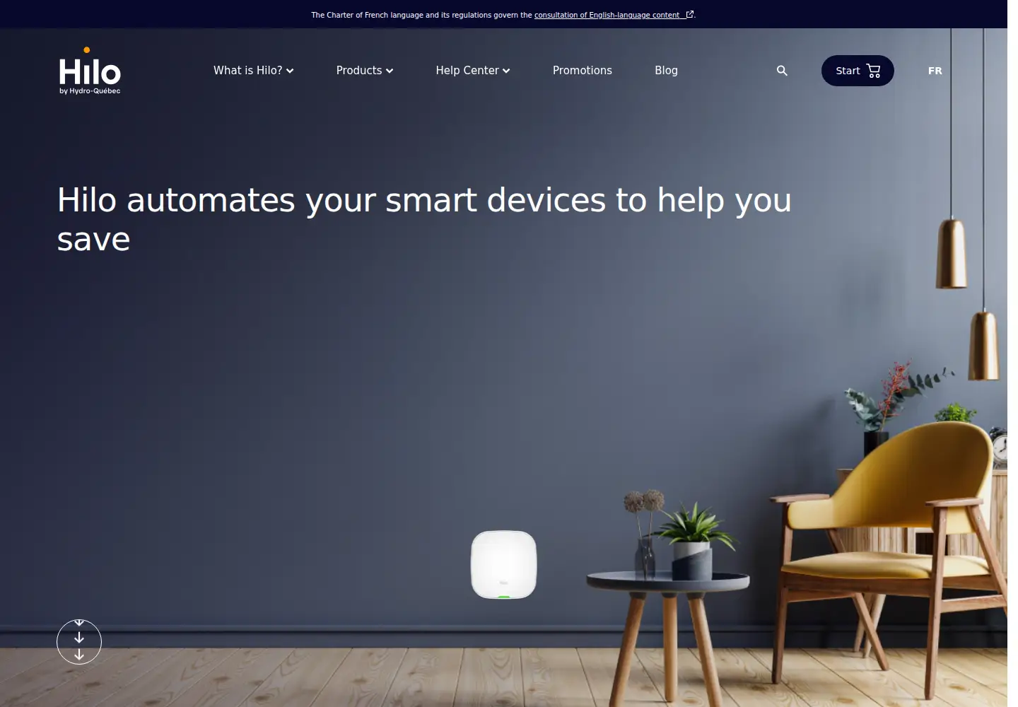 Screenshot of hiloenergie.com