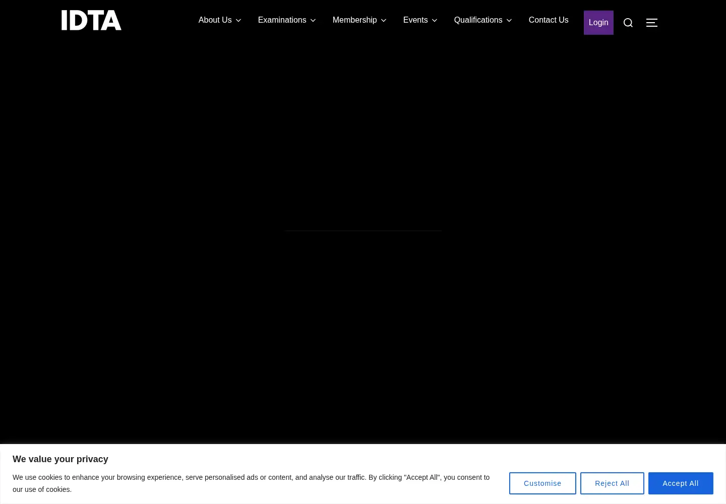 Screenshot of idta.co.uk