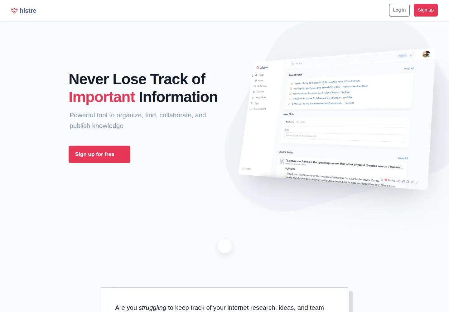 Screenshot of histre.com