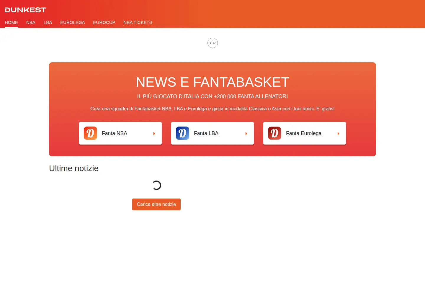 Screenshot of dunkest.com