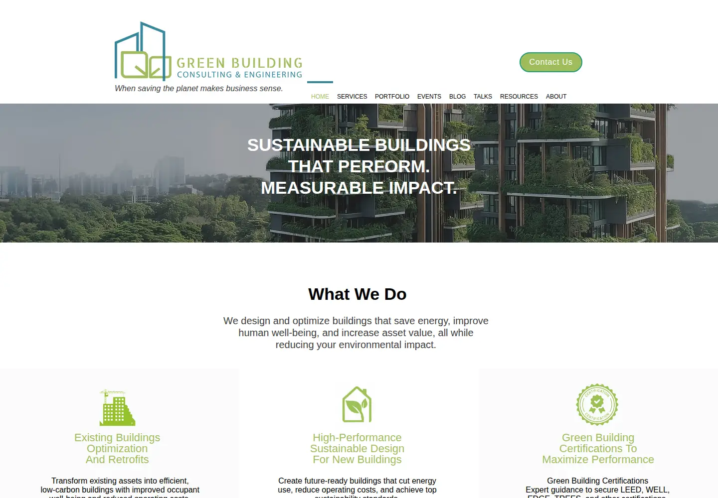 Screenshot of greendesignconsulting.com