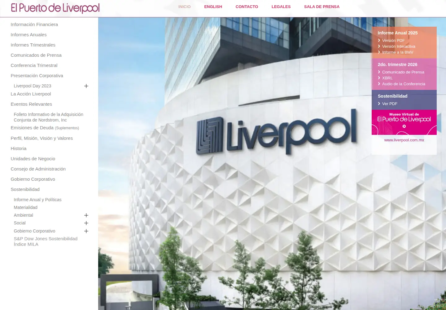 Screenshot of elpuertodeliverpool.mx