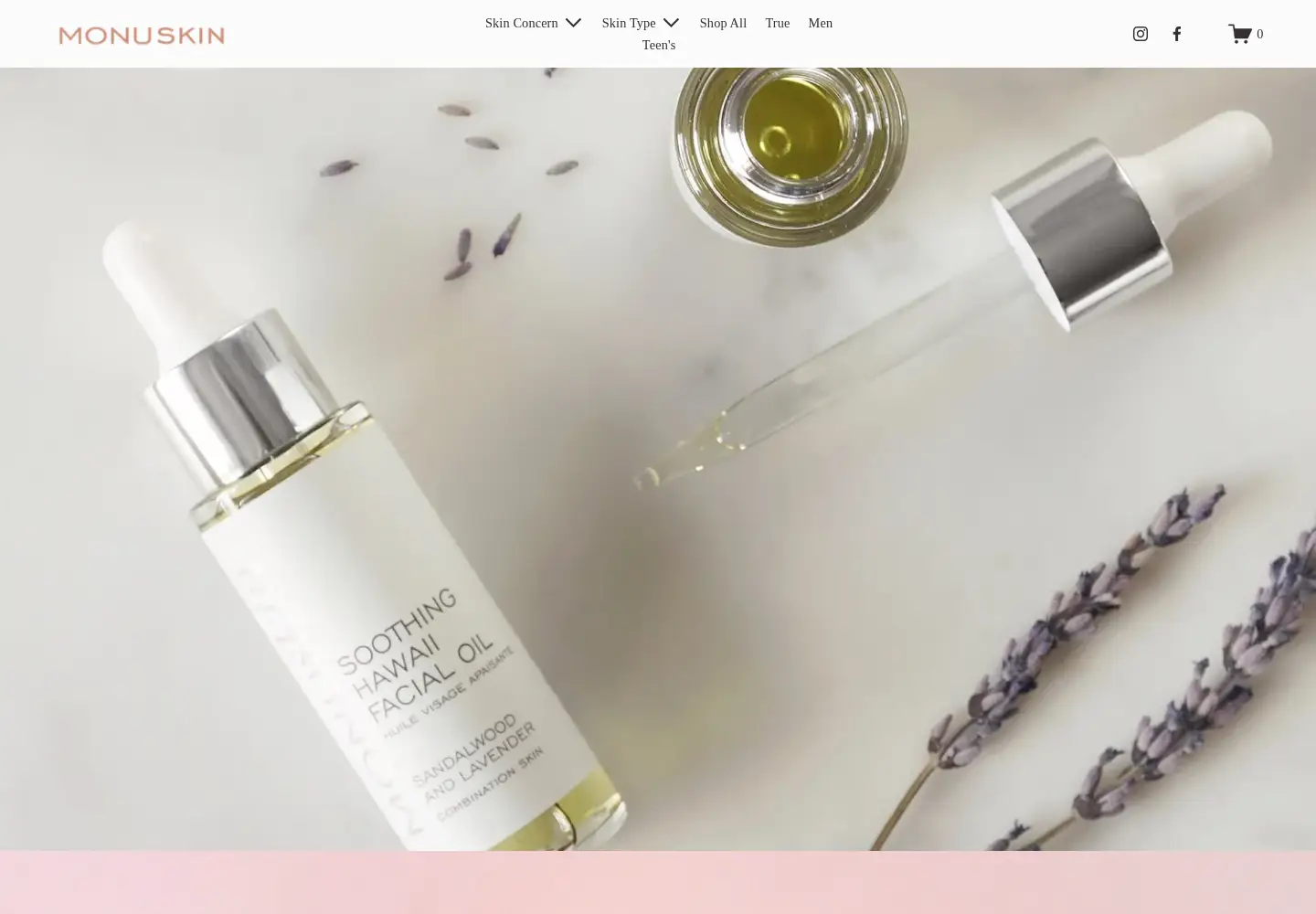 Captured homepage of monushop.co.uk in the current scan