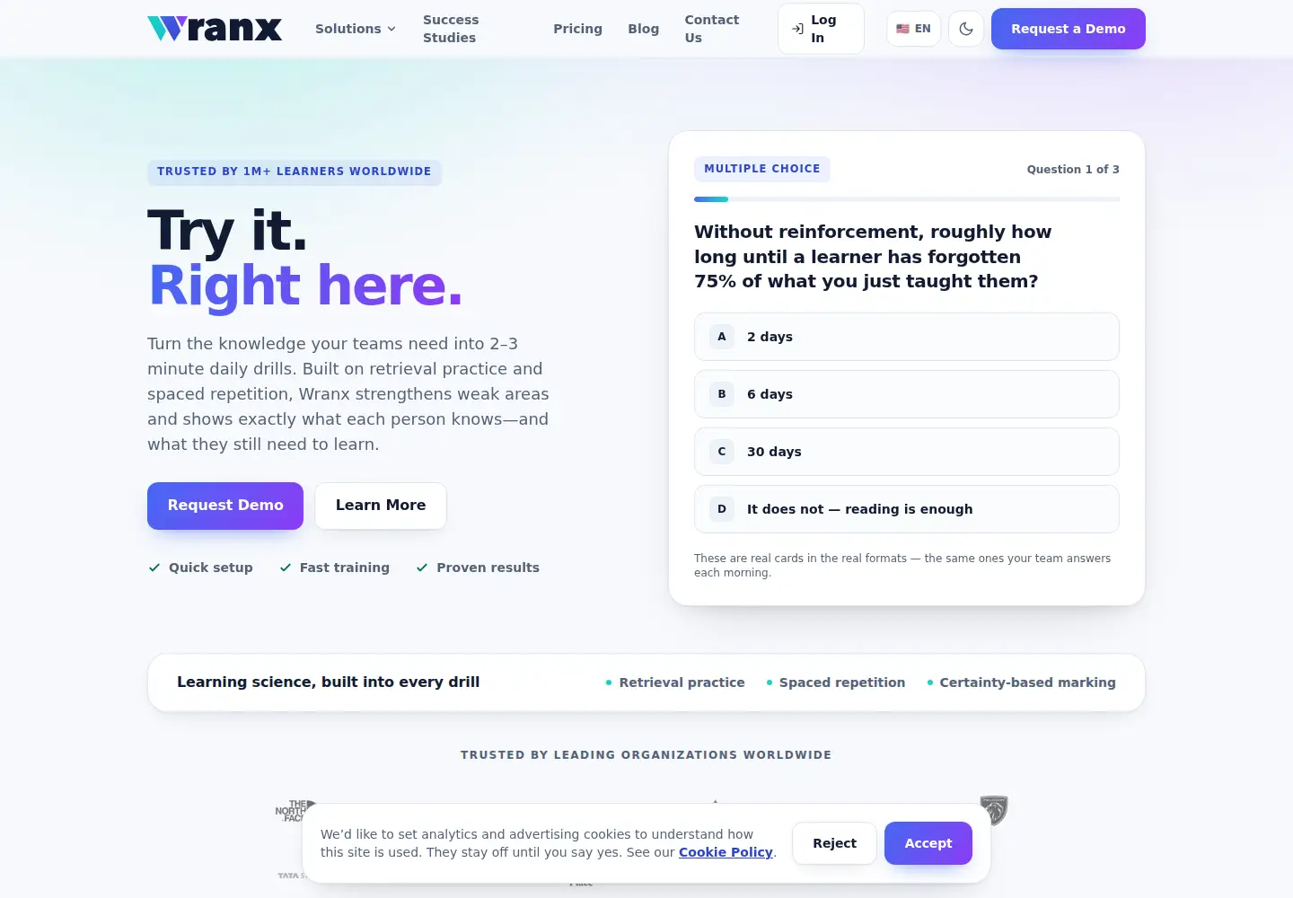 Screenshot of wranx.com