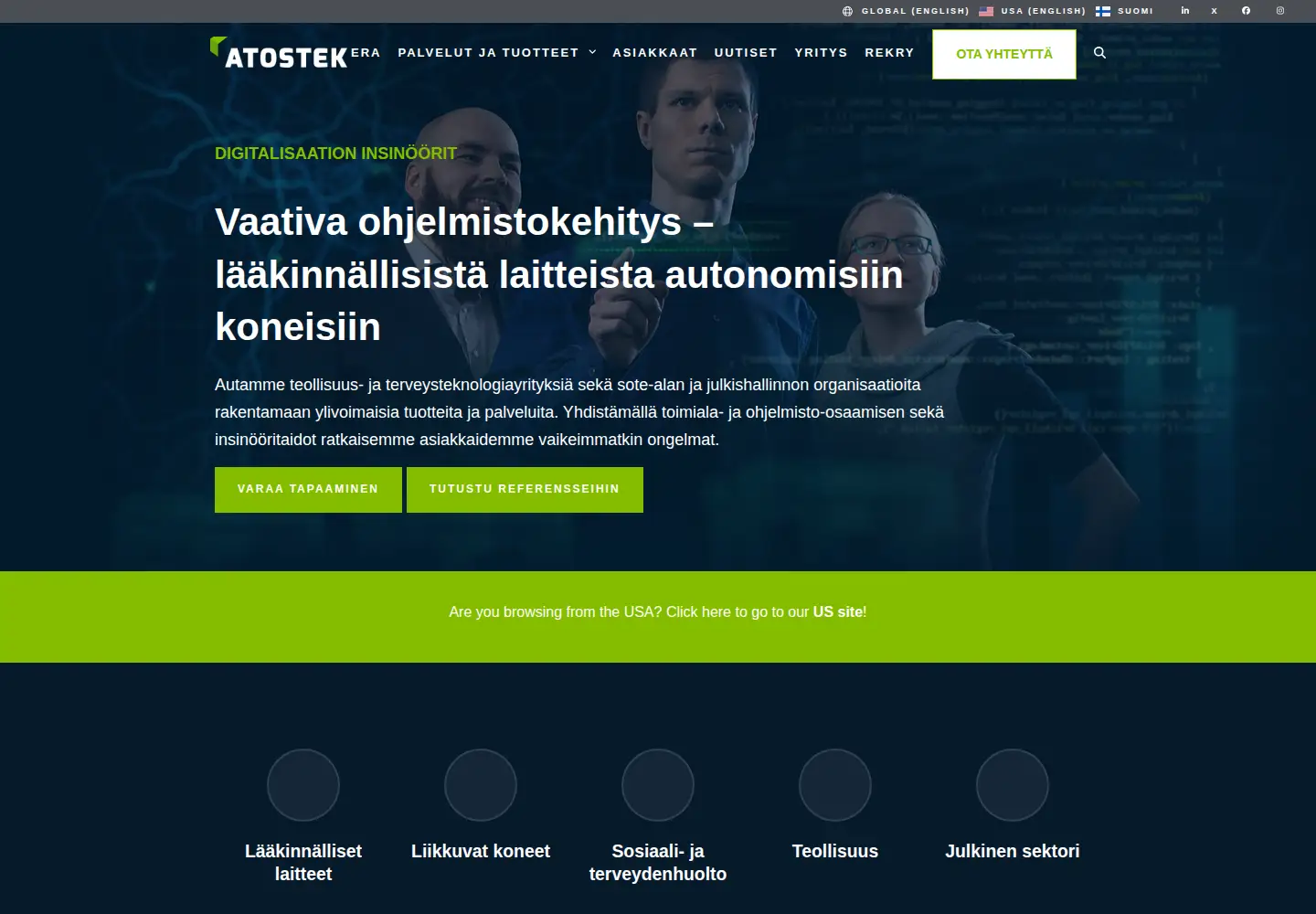Screenshot of atostek.com