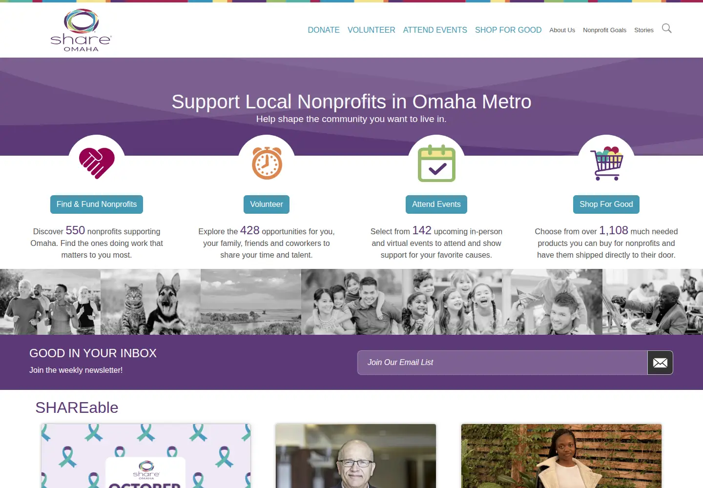 Screenshot of shareomaha.org
