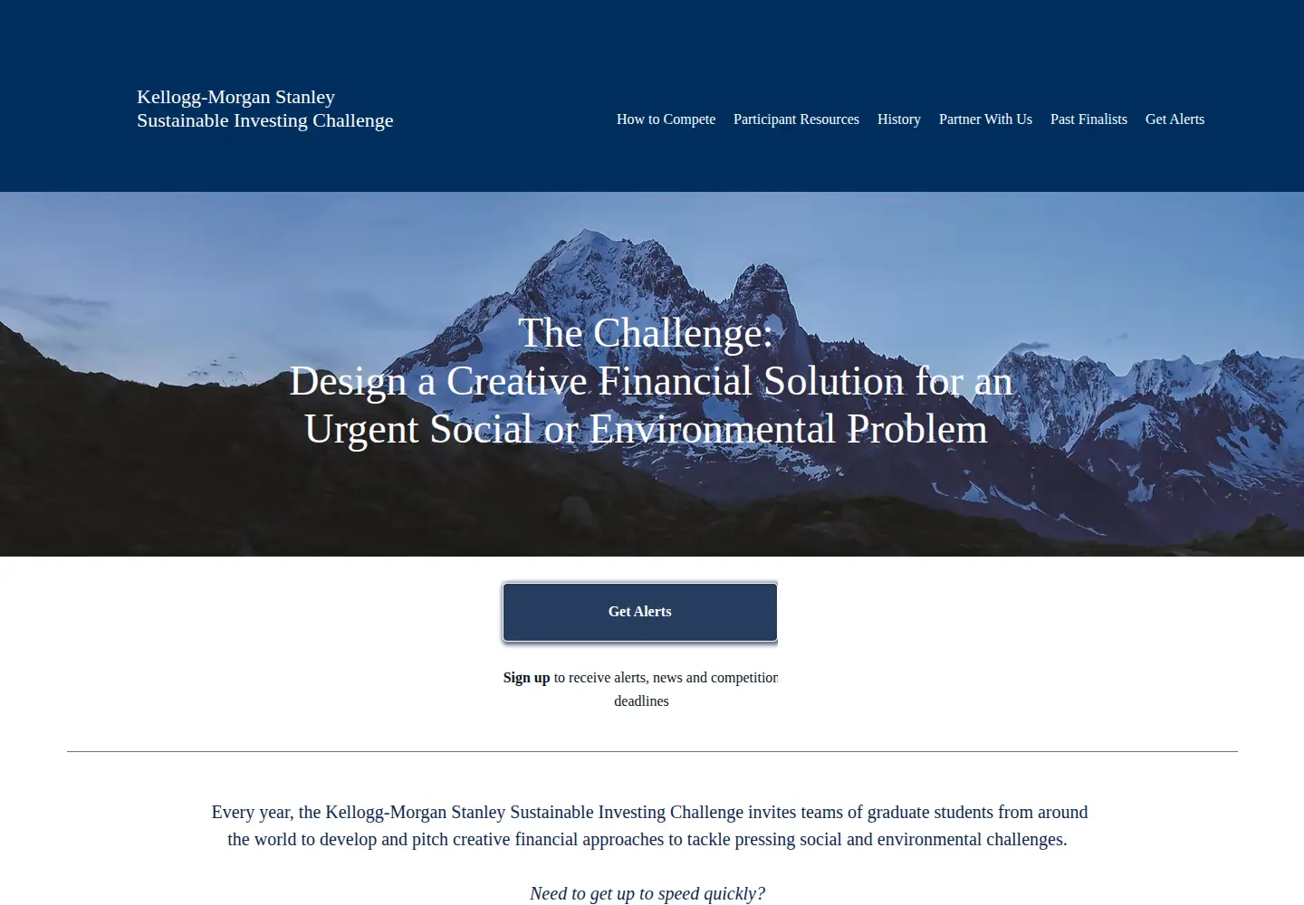 Screenshot of sustainableinvestingchallenge.org