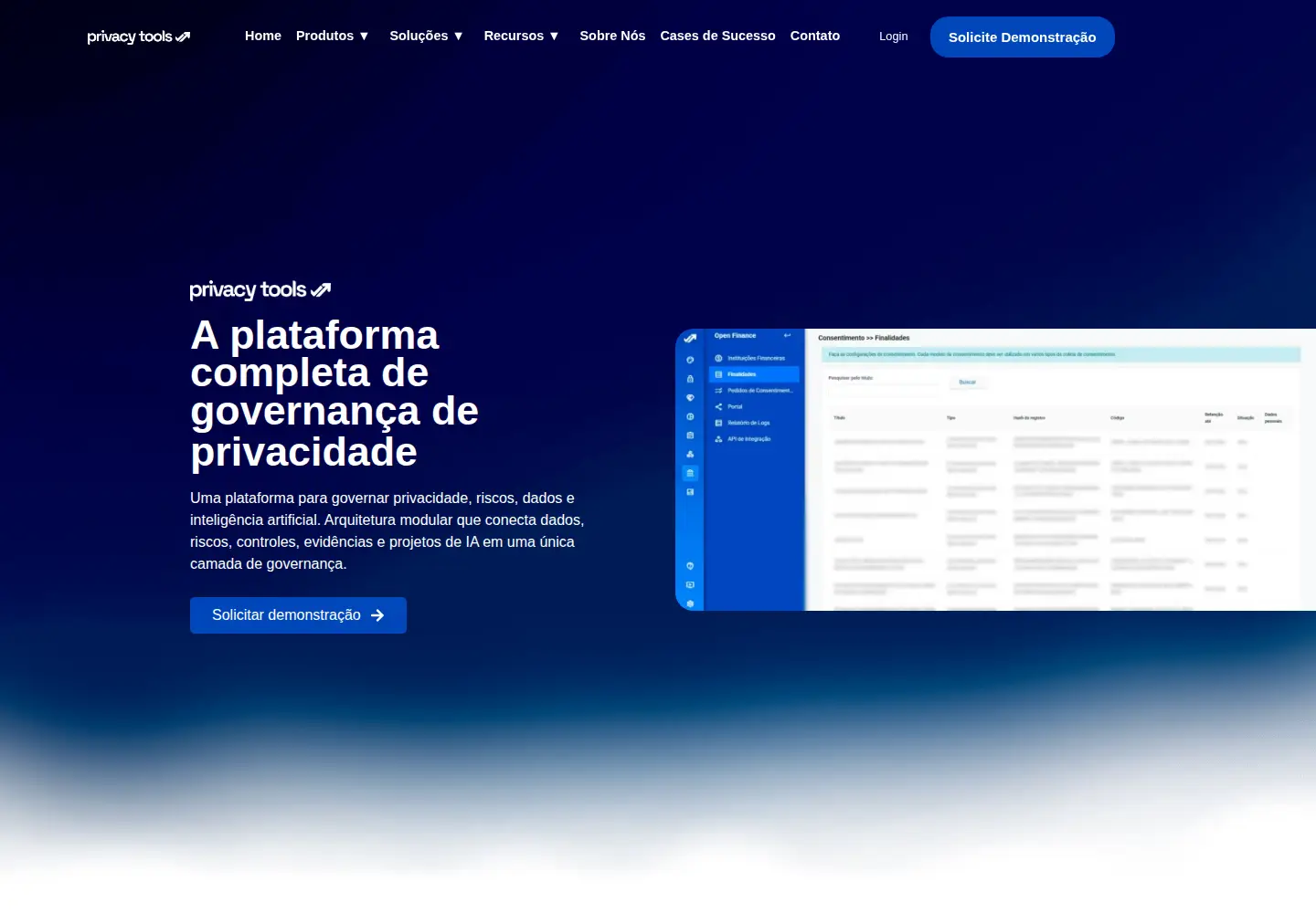 Captured homepage of privacytools.com.br in the current scan