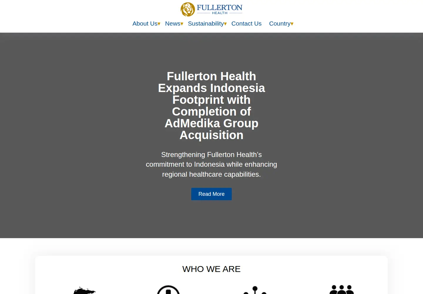 Screenshot of fullertonhealth.com