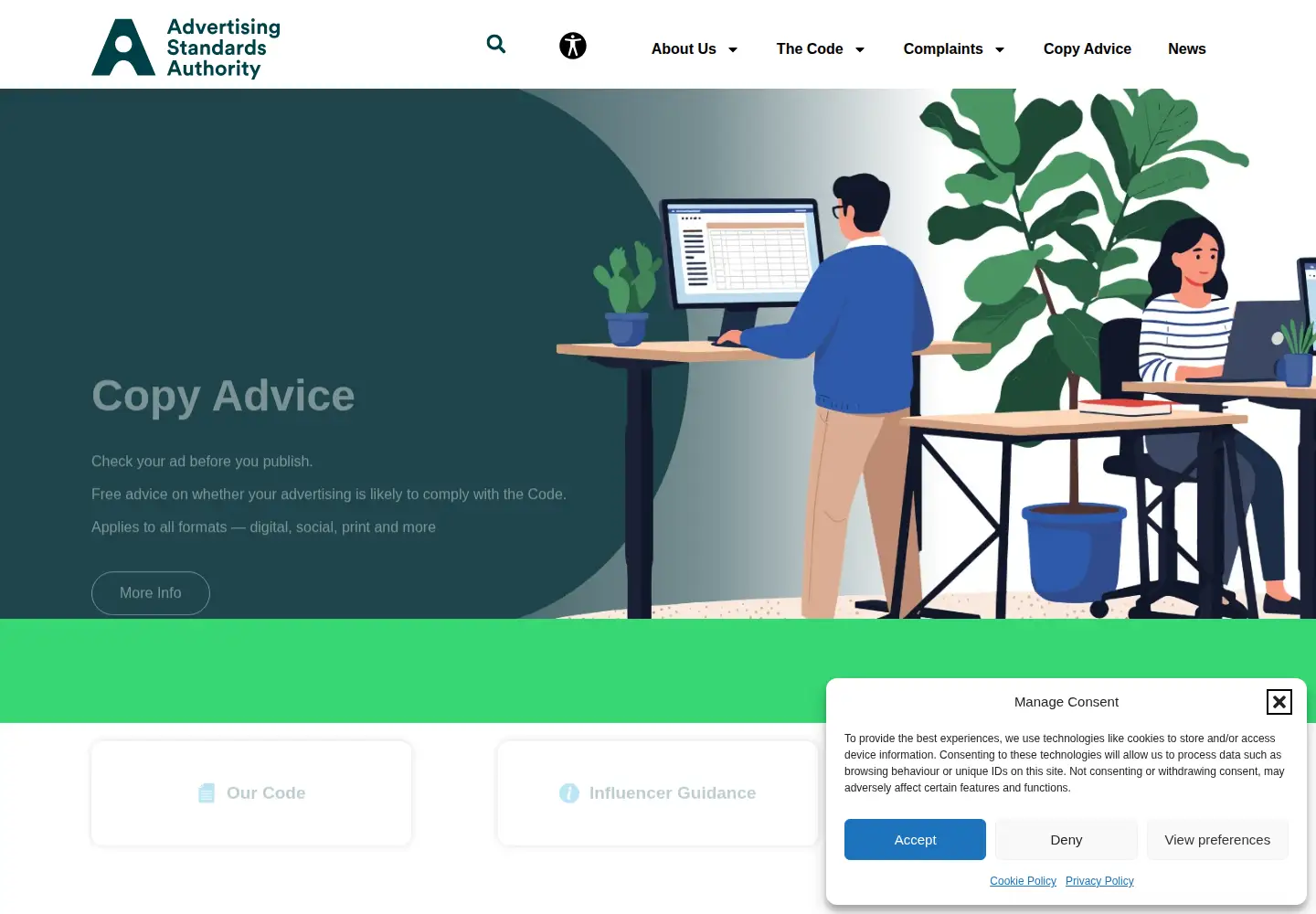 Screenshot of adstandards.ie