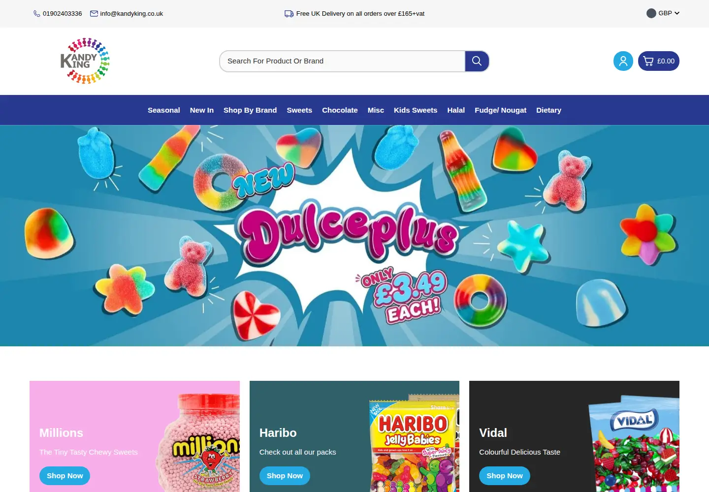 Screenshot of kandyking.co.uk