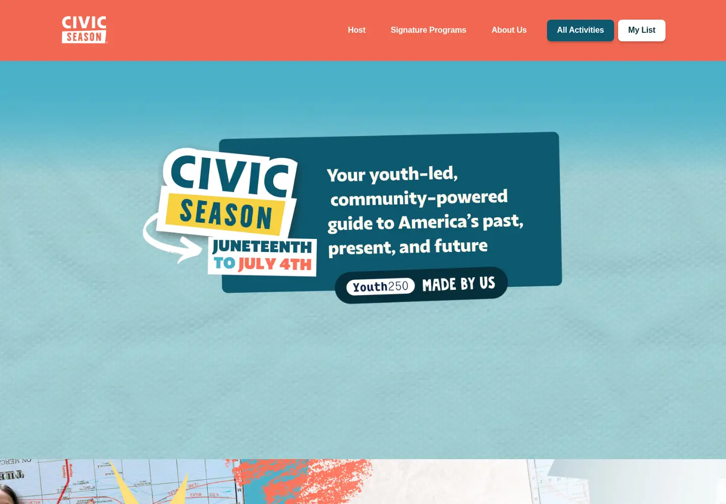Screenshot of thecivicseason.com