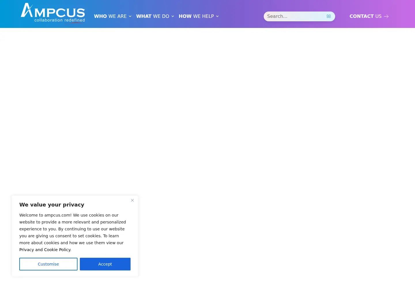 Screenshot of ampcus.com