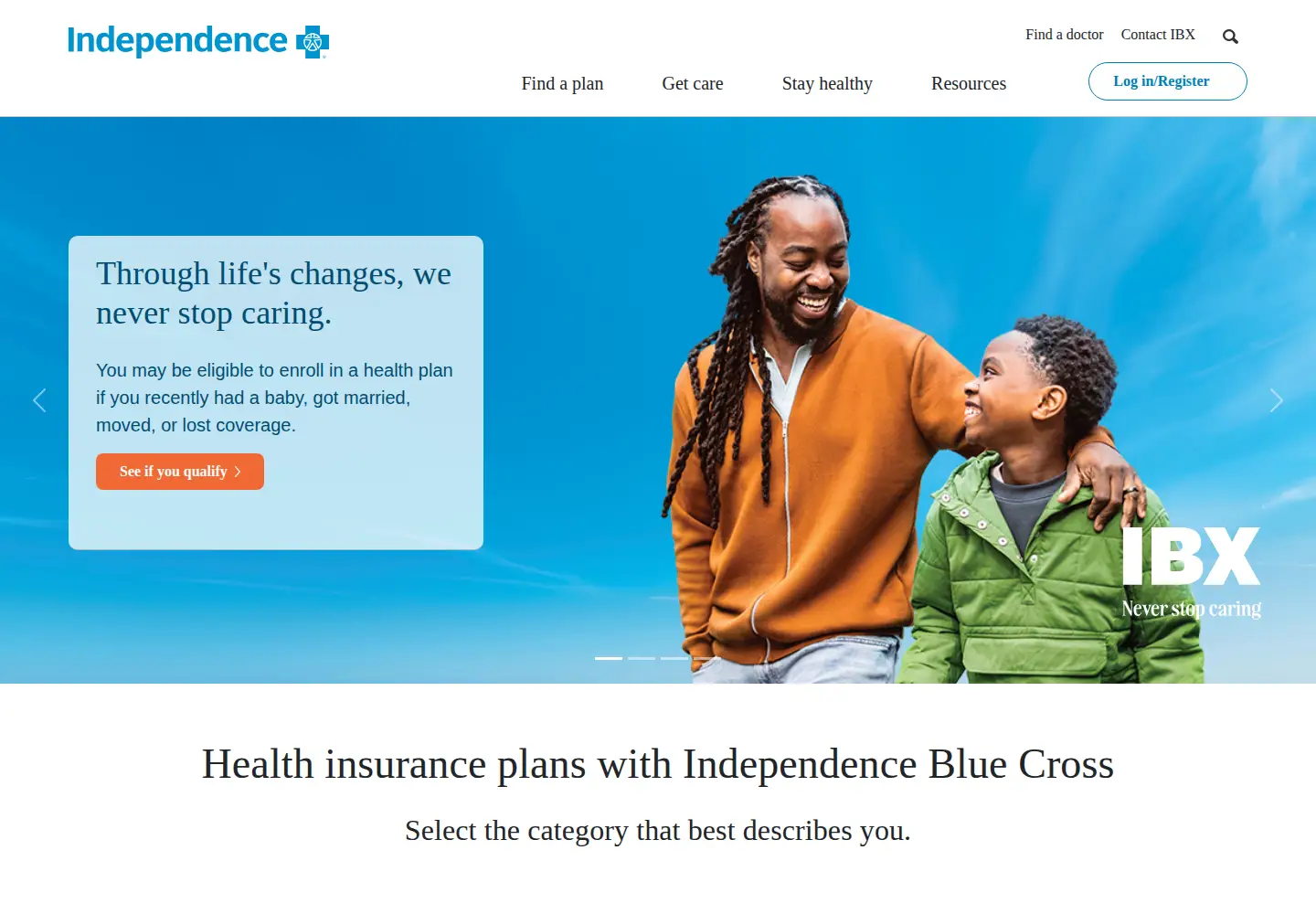 Captured homepage of ibx.com in the current scan