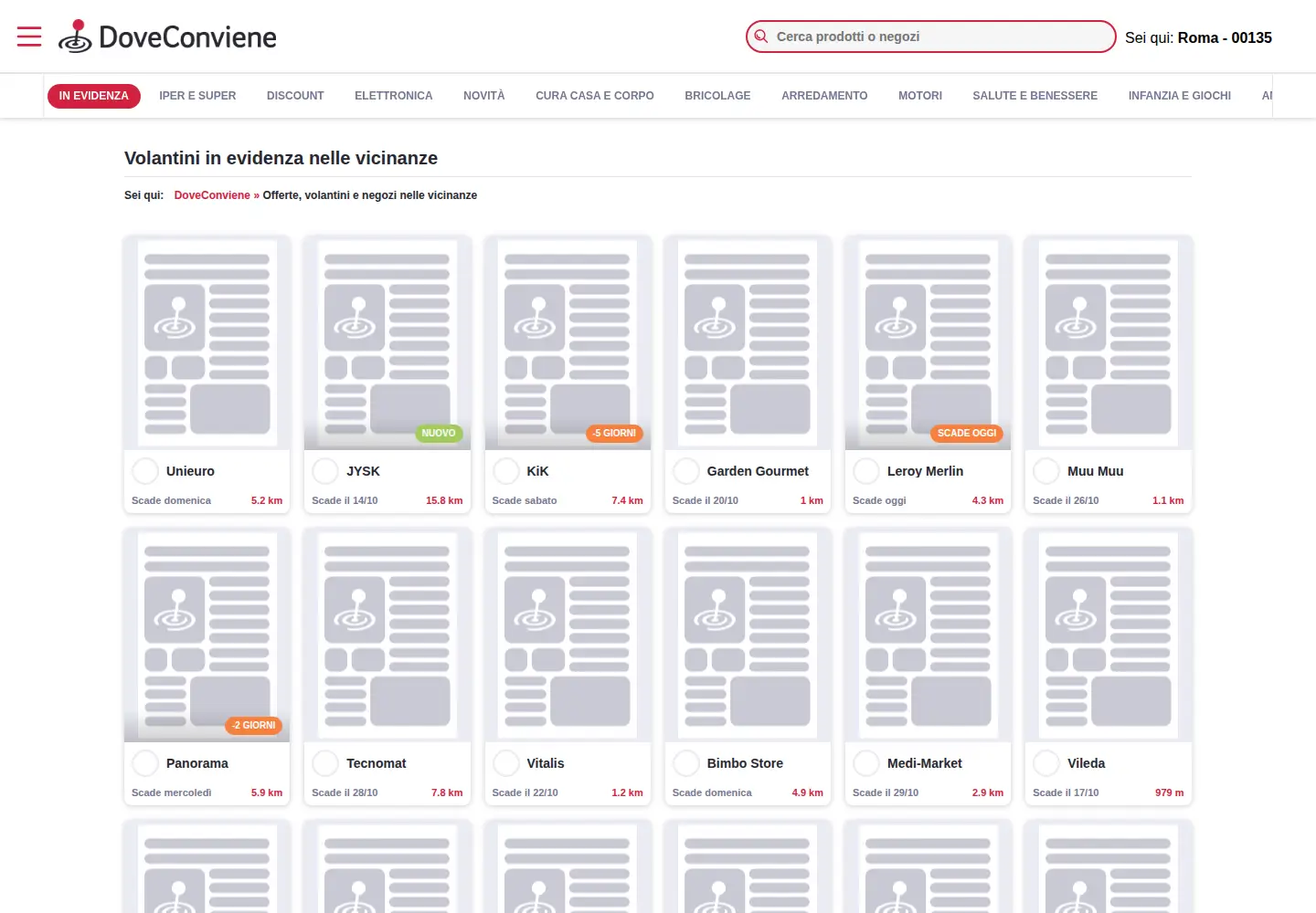 Screenshot of doveconviene.it