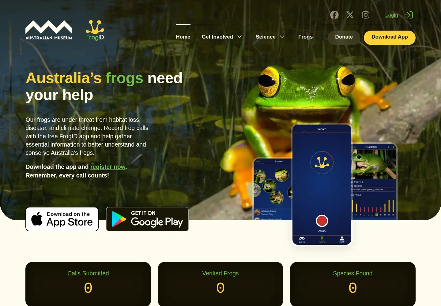 Screenshot of frogid.net.au