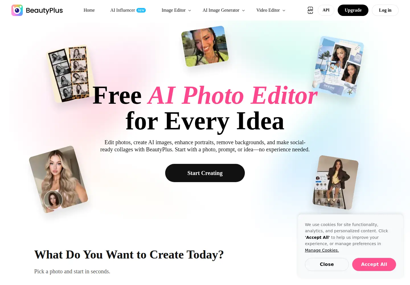Screenshot of beautyplus.com
