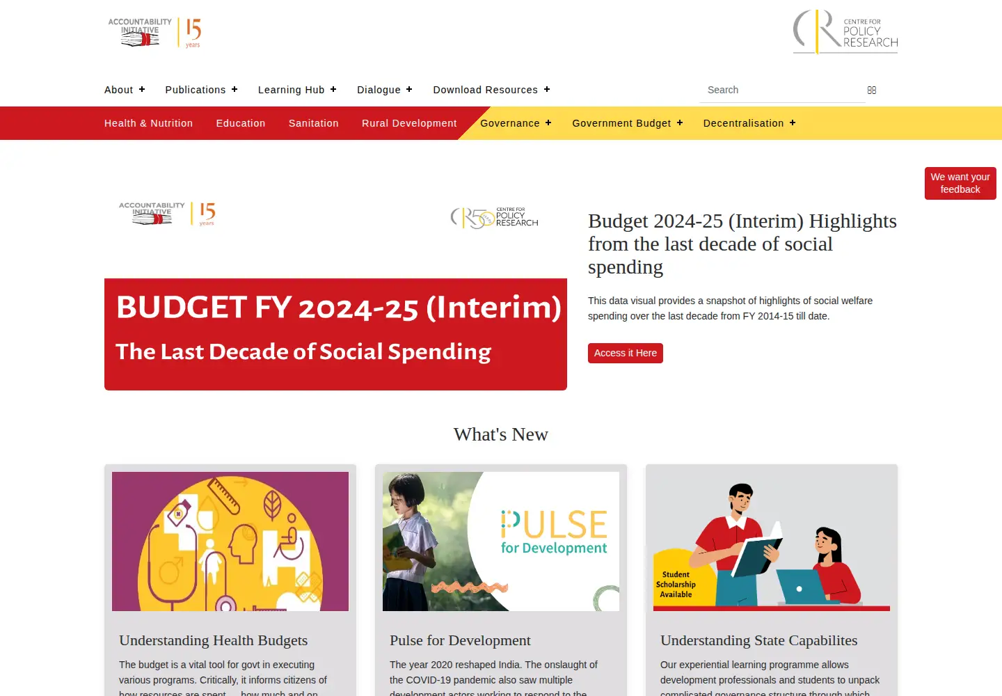 Screenshot of accountabilityindia.in