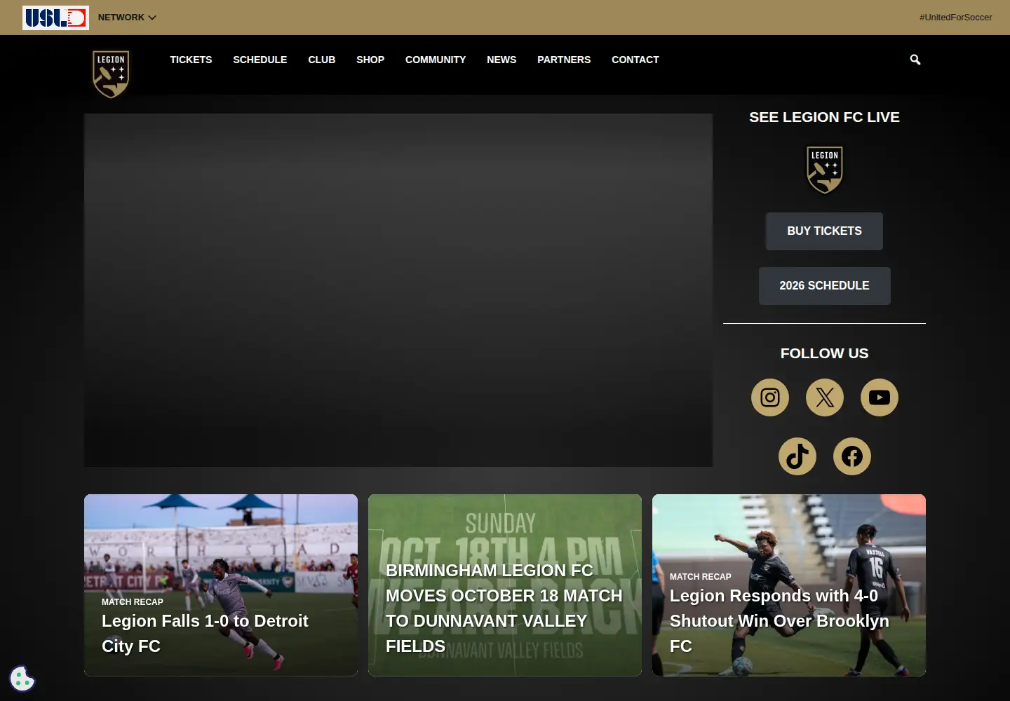 Screenshot of bhmlegion.com