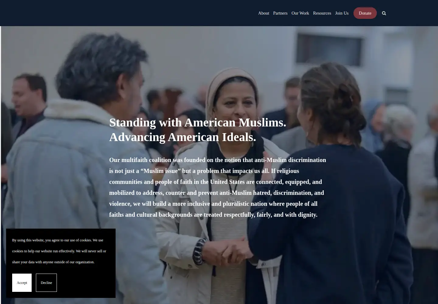 Screenshot of shouldertoshouldercampaign.org