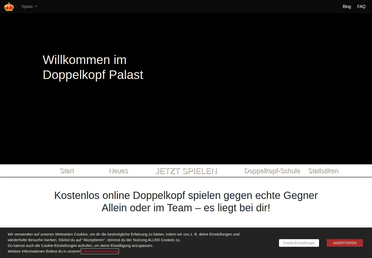 Screenshot of doppelkopf-palast.de