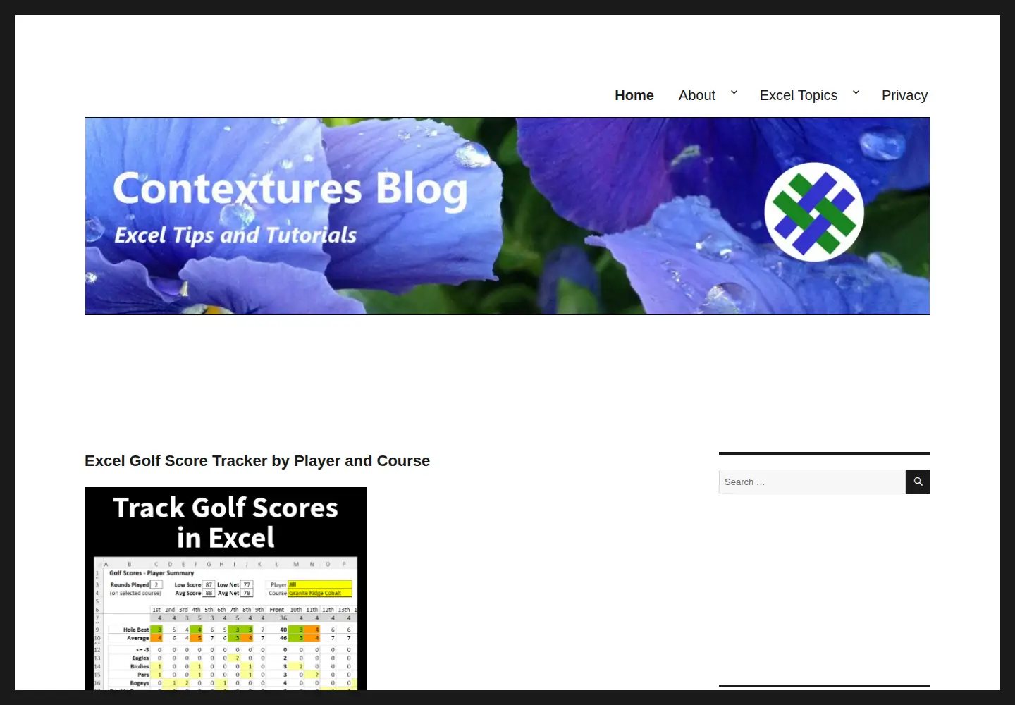 Screenshot of contexturesblog.com