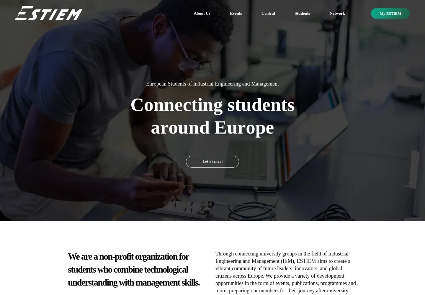Screenshot of estiem.org