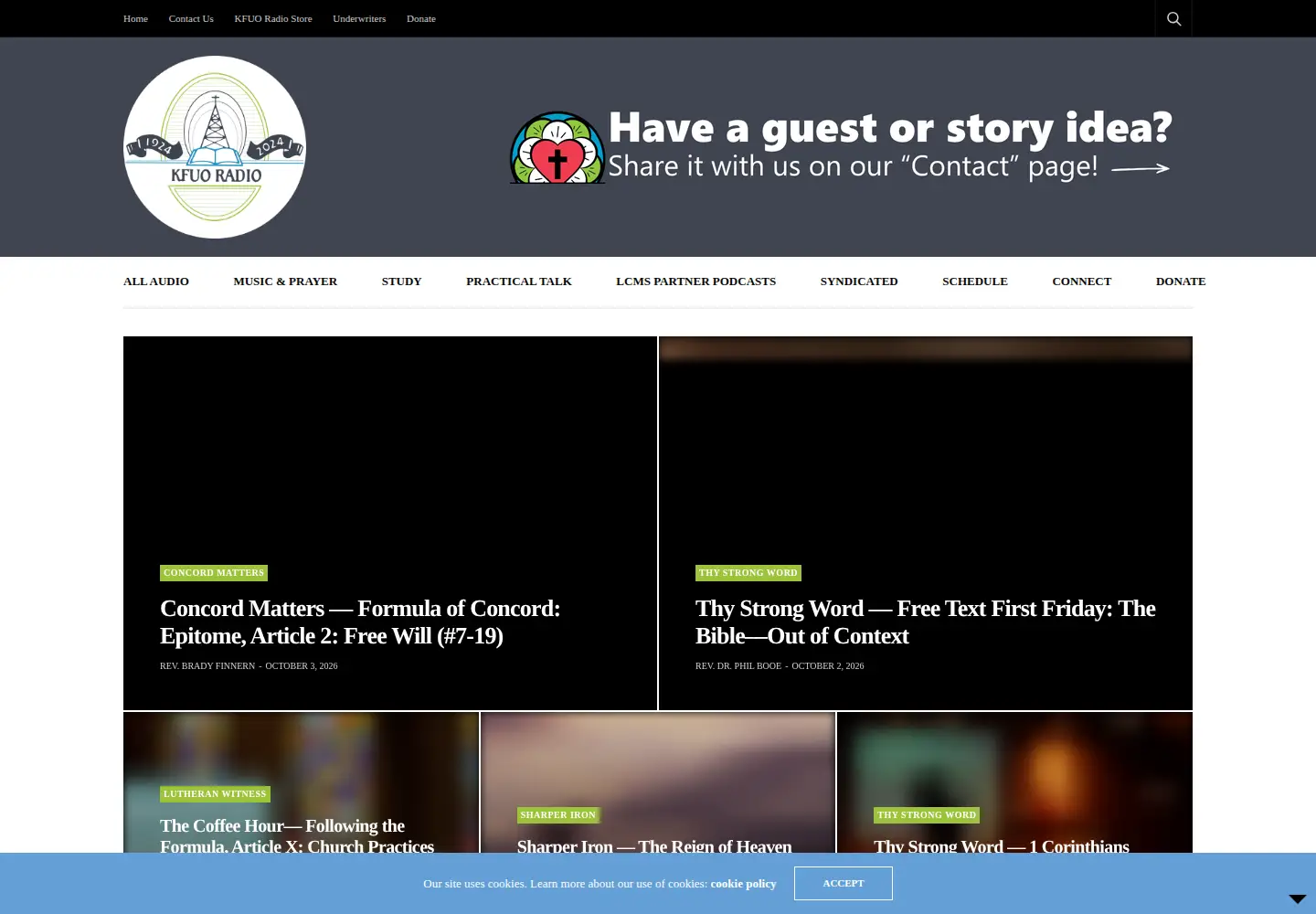 Screenshot of kfuo.org