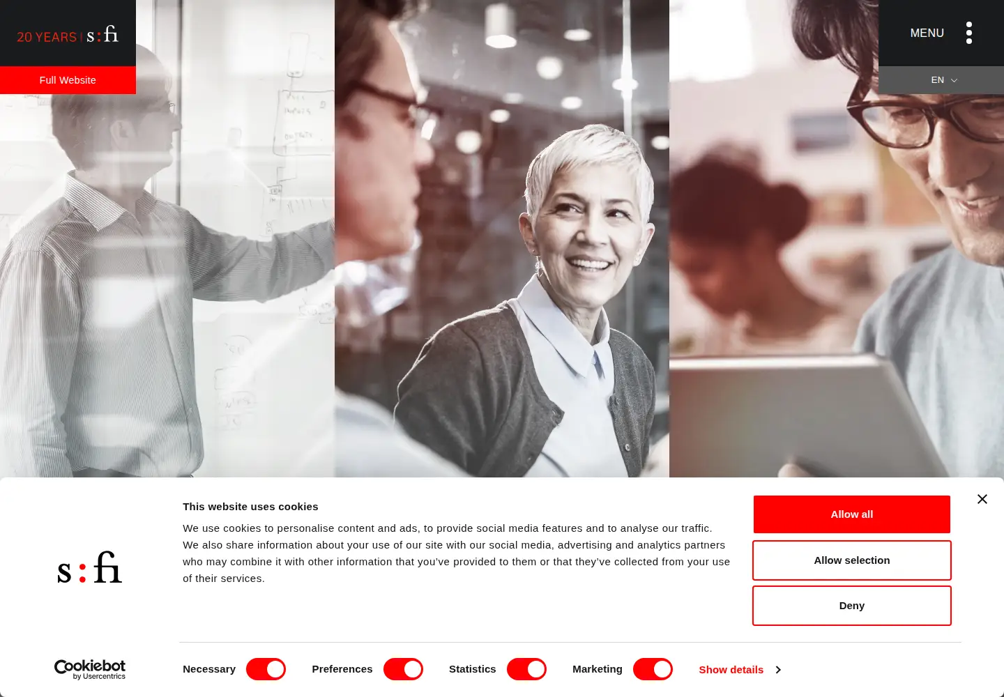 Screenshot of sfi.ch