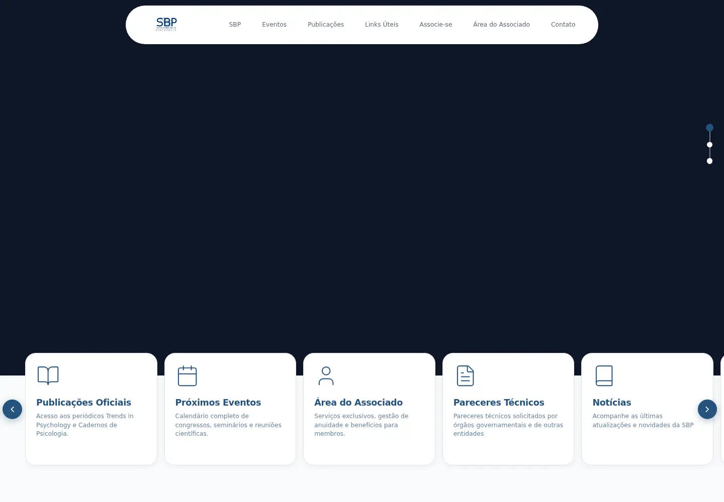Screenshot of sbponline.org.br