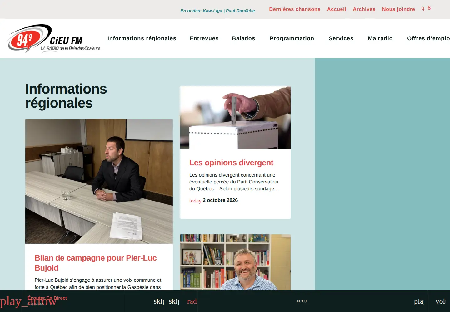 Screenshot of cieufm.com