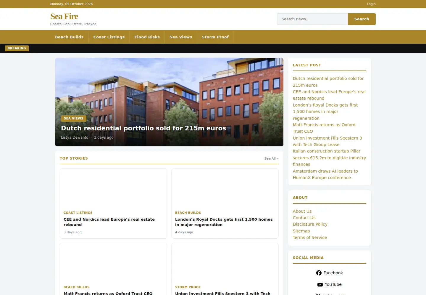 Screenshot of seafire.org
