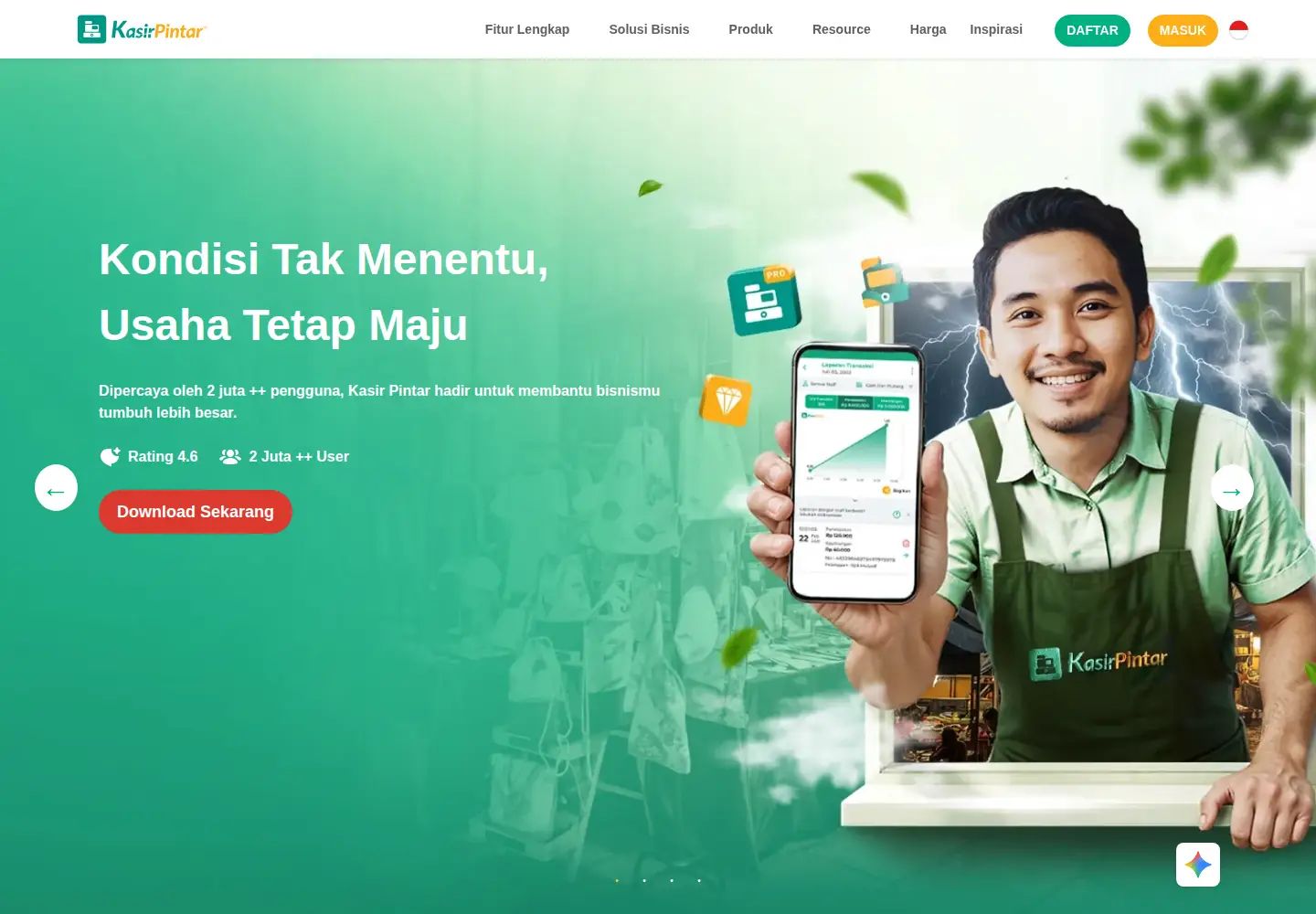 Screenshot of kasirpintar.co.id