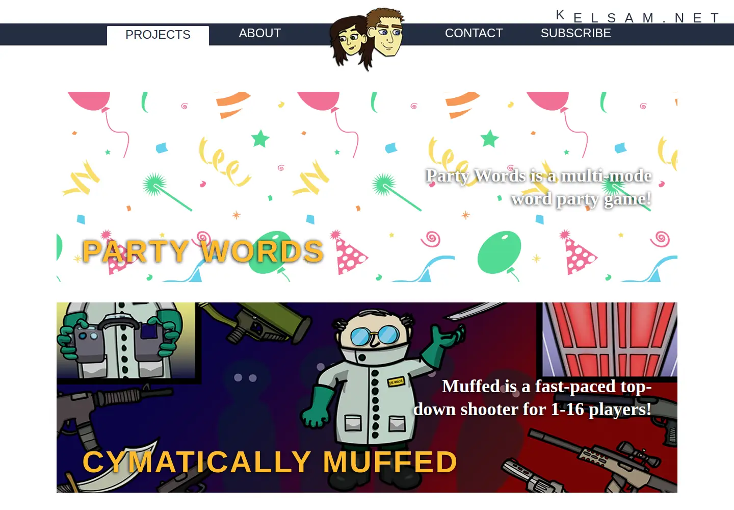 Screenshot of kelsam.net