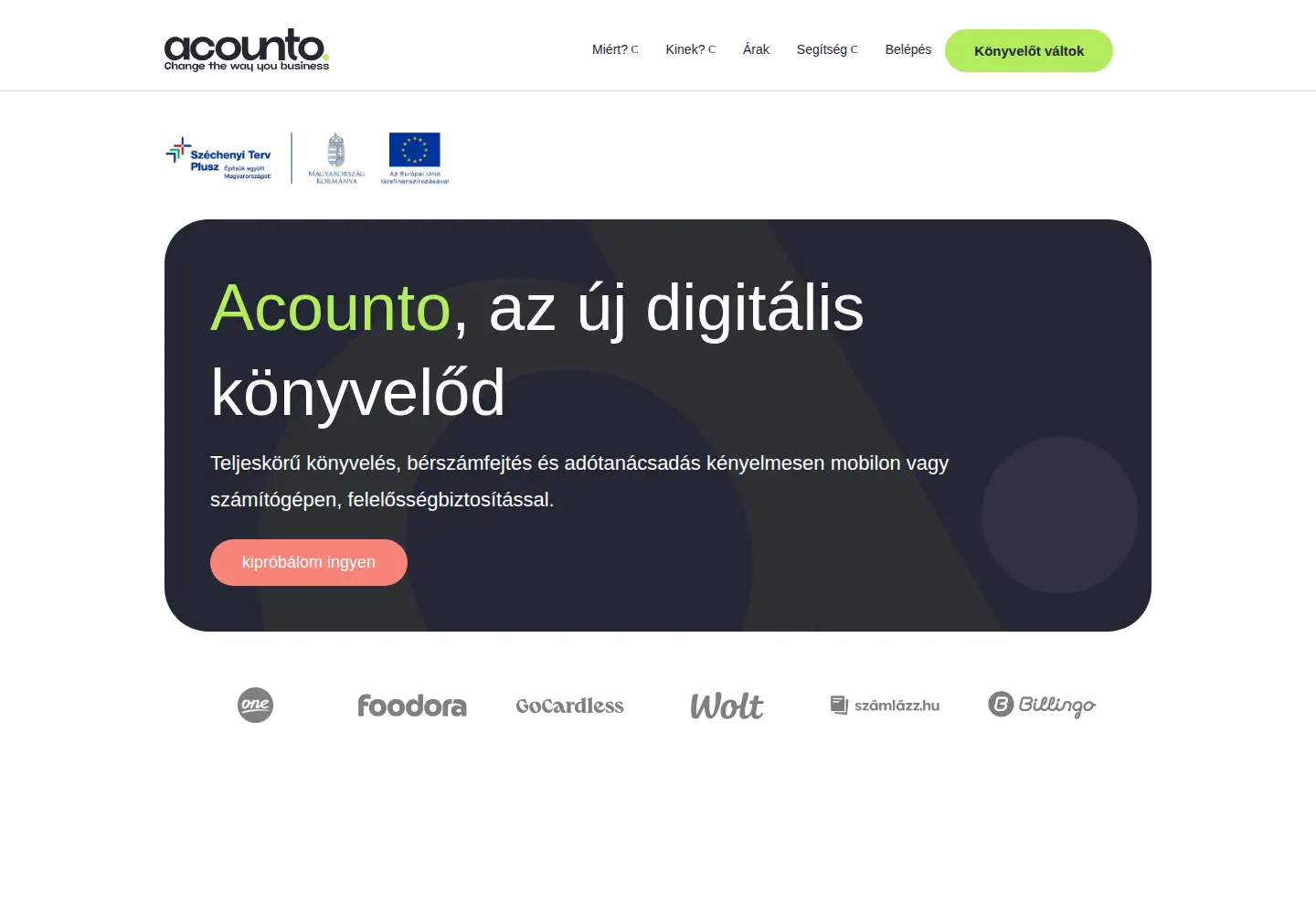 Screenshot of acounto.com
