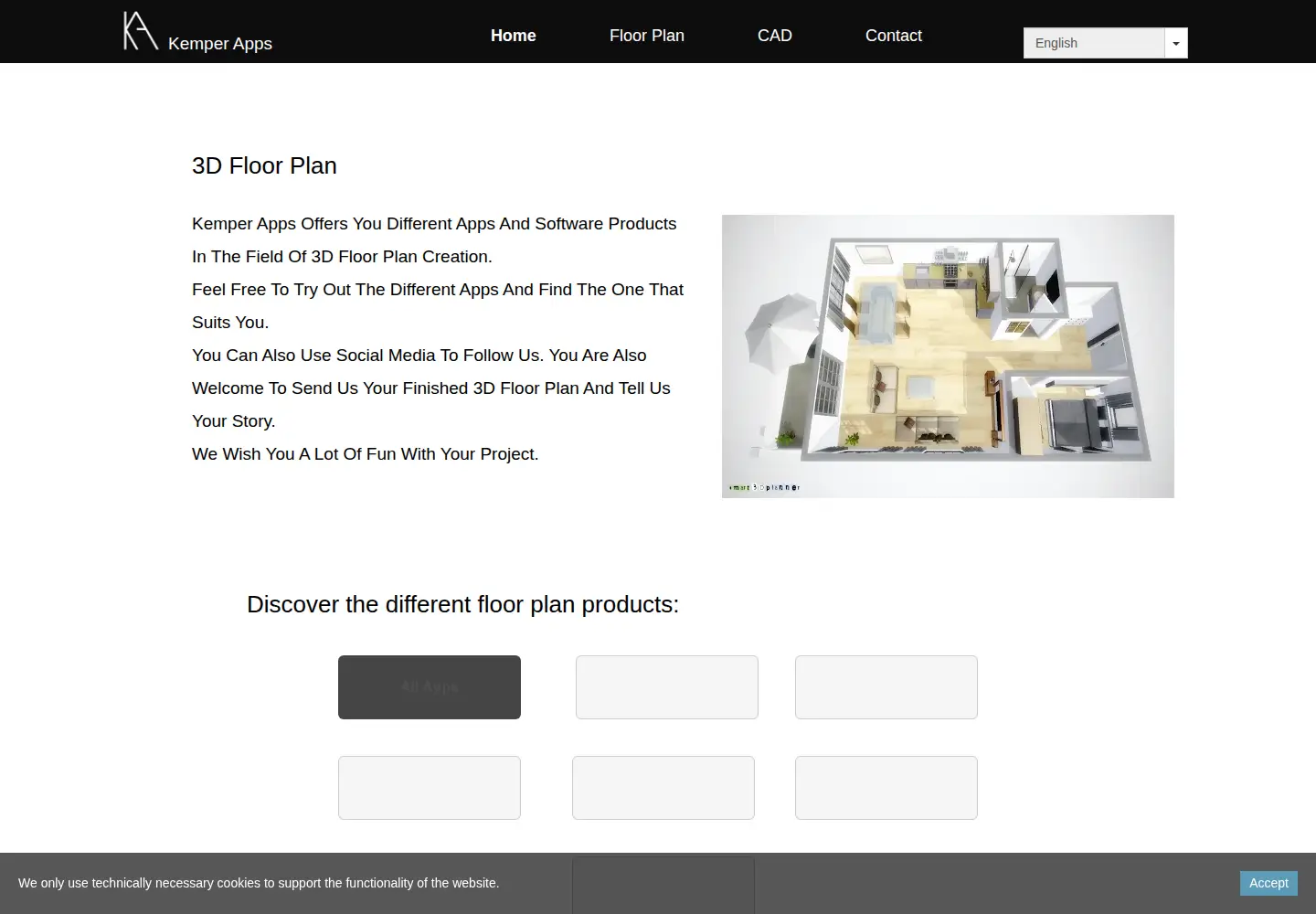 Screenshot of kemper-apps.com