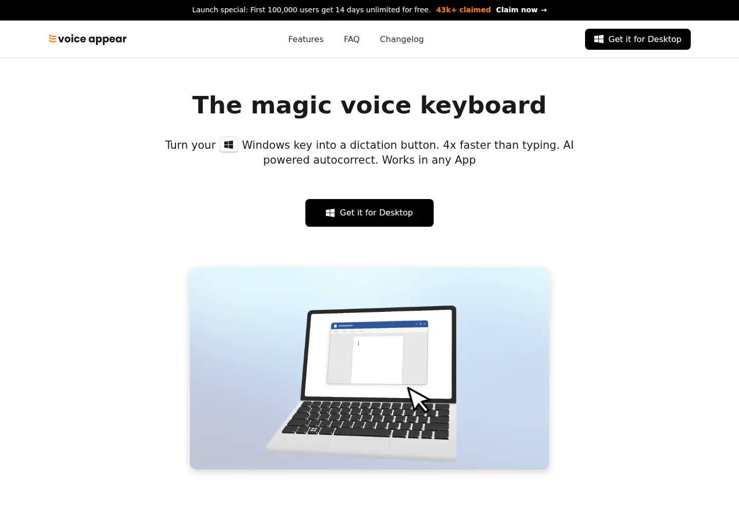 Screenshot of voiceappear.de