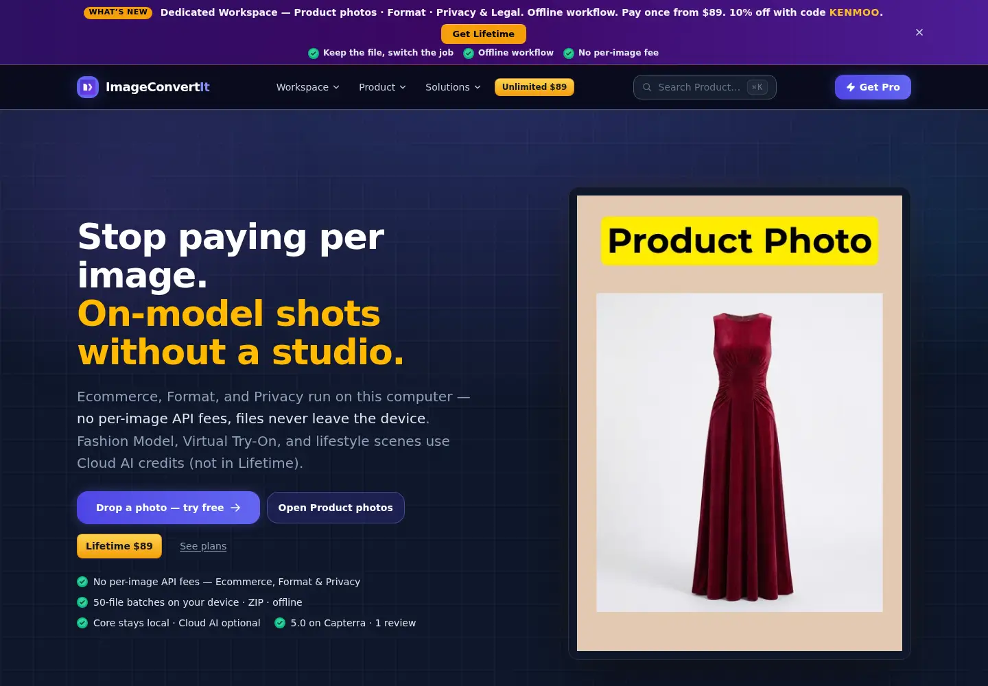 Screenshot of imageconvertit.com