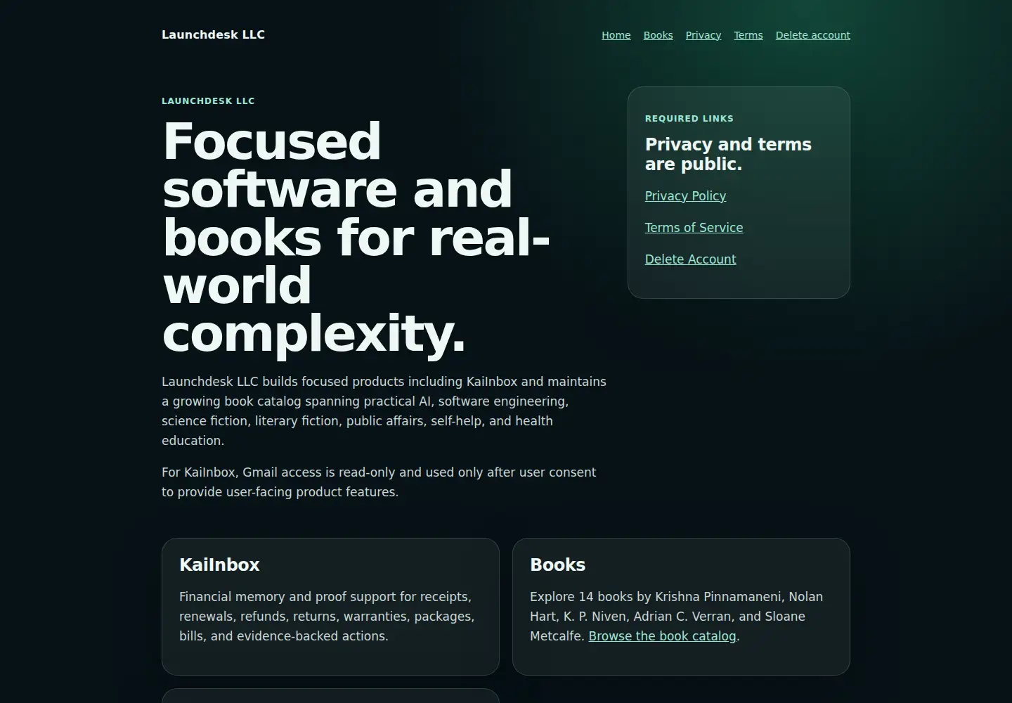 Screenshot of launchdesklabs.com