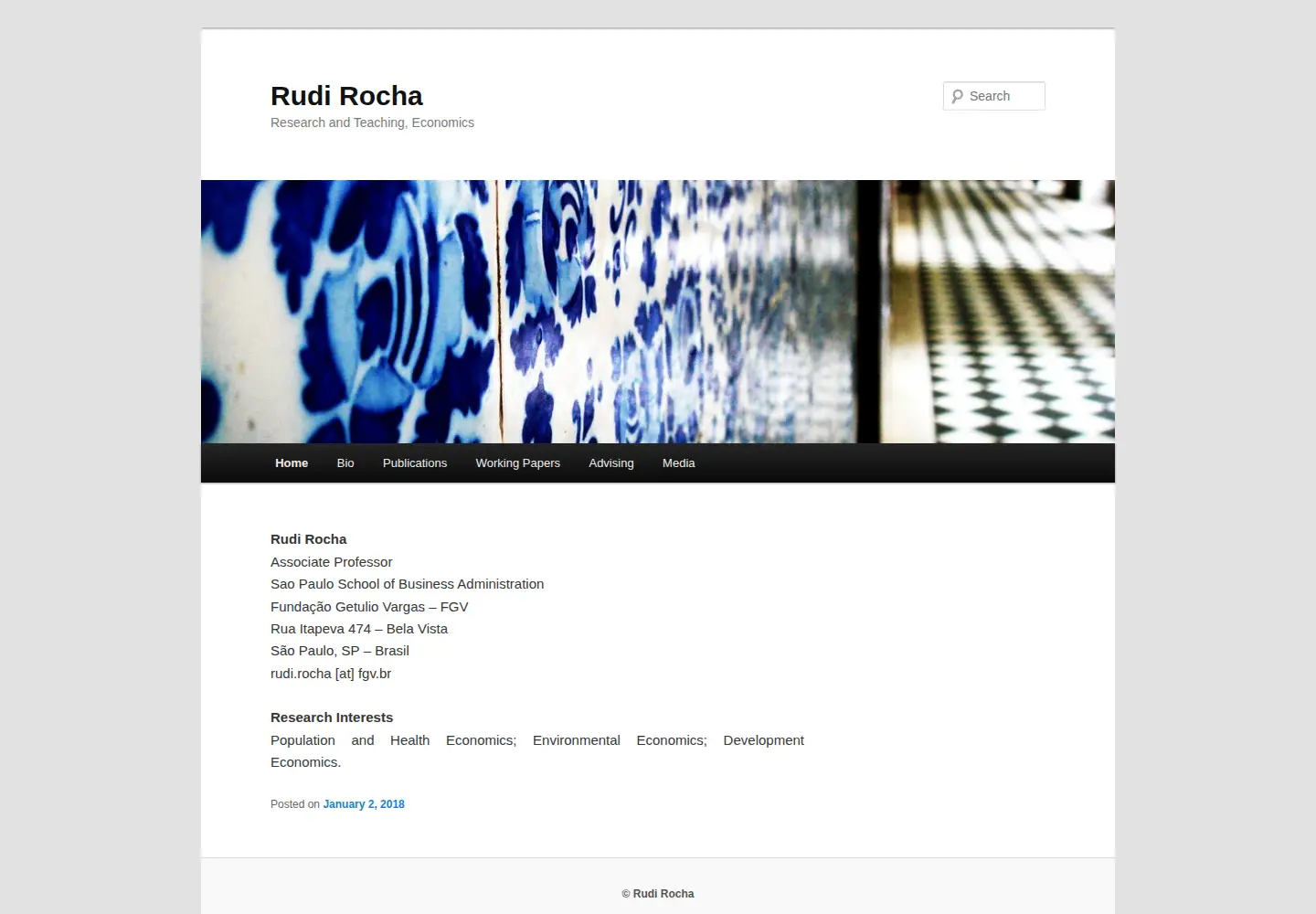 Screenshot of rudirocha.org