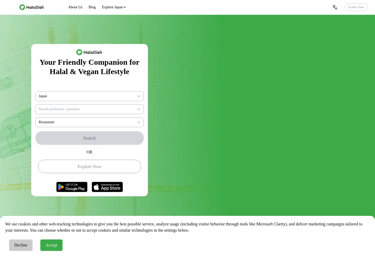 Screenshot of halodish.com