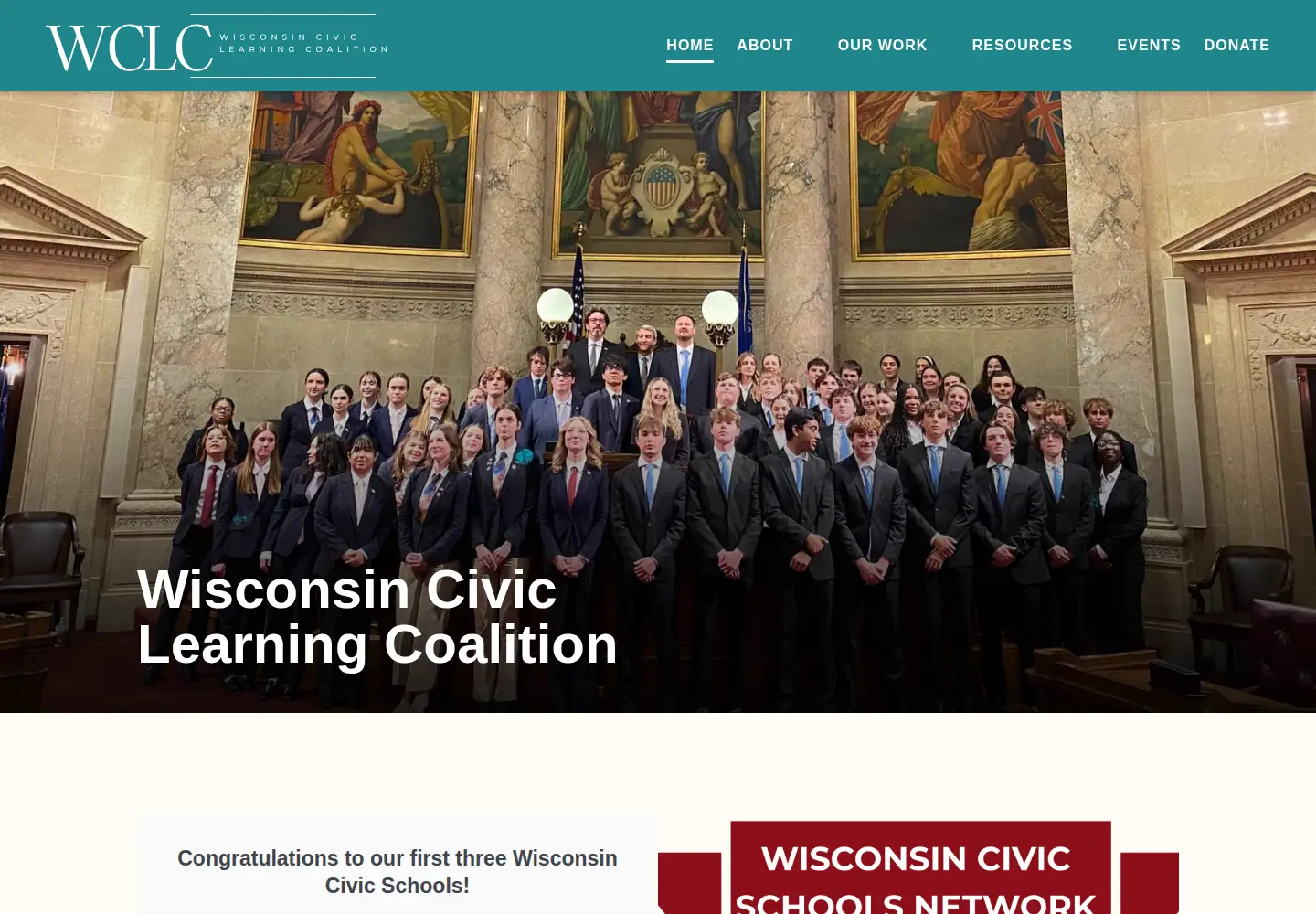 Screenshot of civicswi.org