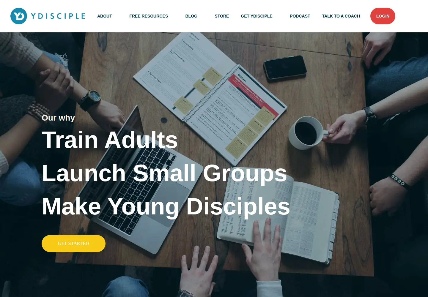 Screenshot of ydisciple.com