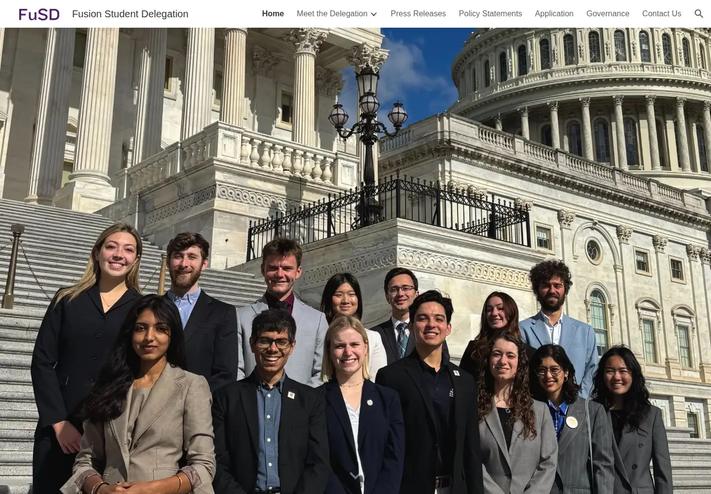Screenshot of fusiondelegation.org