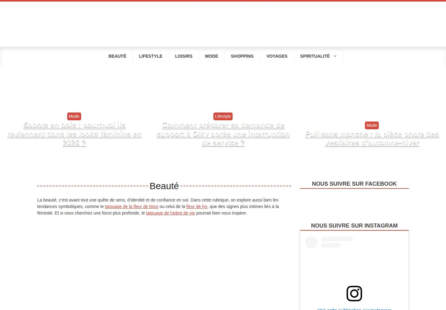 Captured homepage of quoidemeuf.net in the current scan