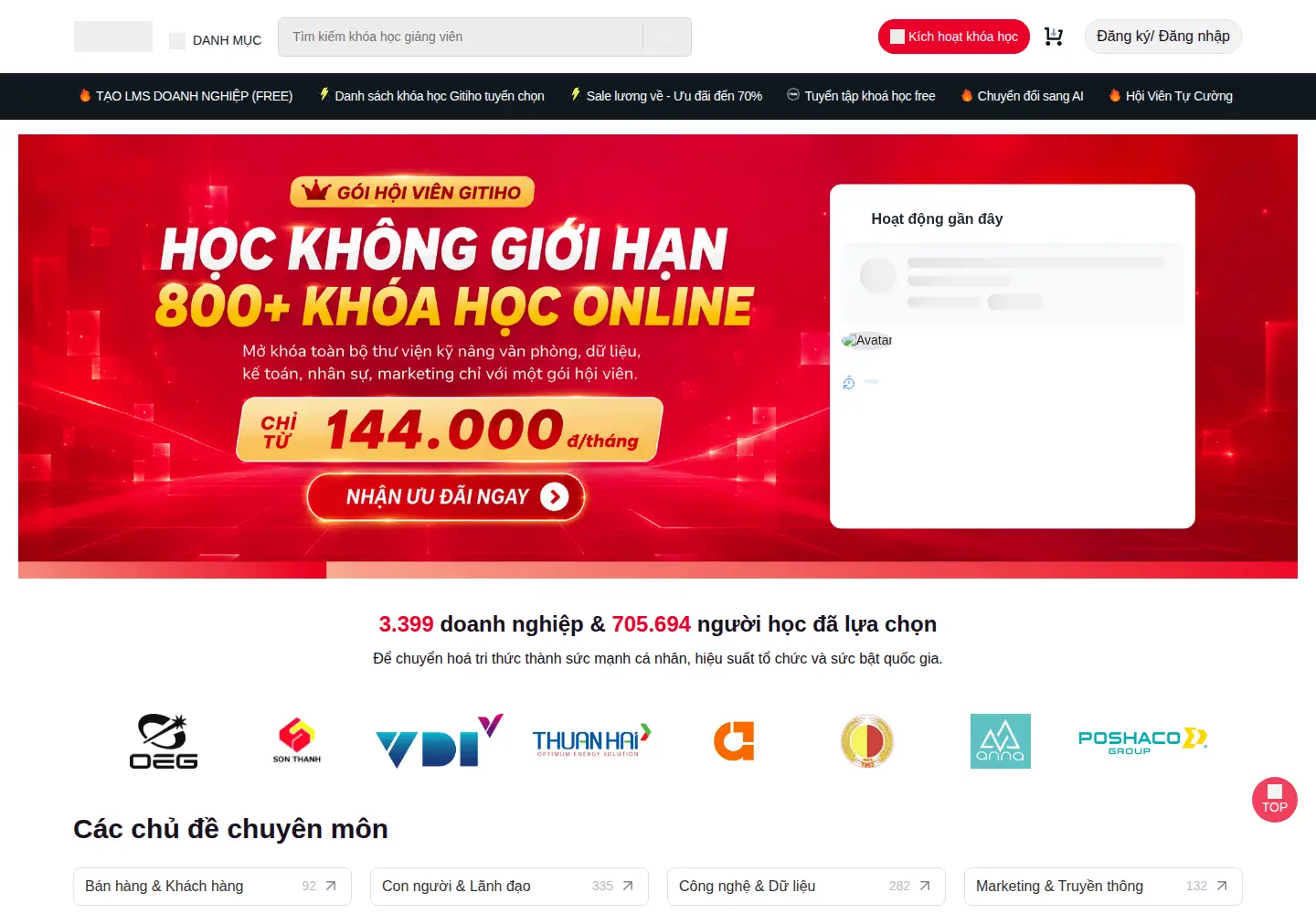 Screenshot of gitiho.com