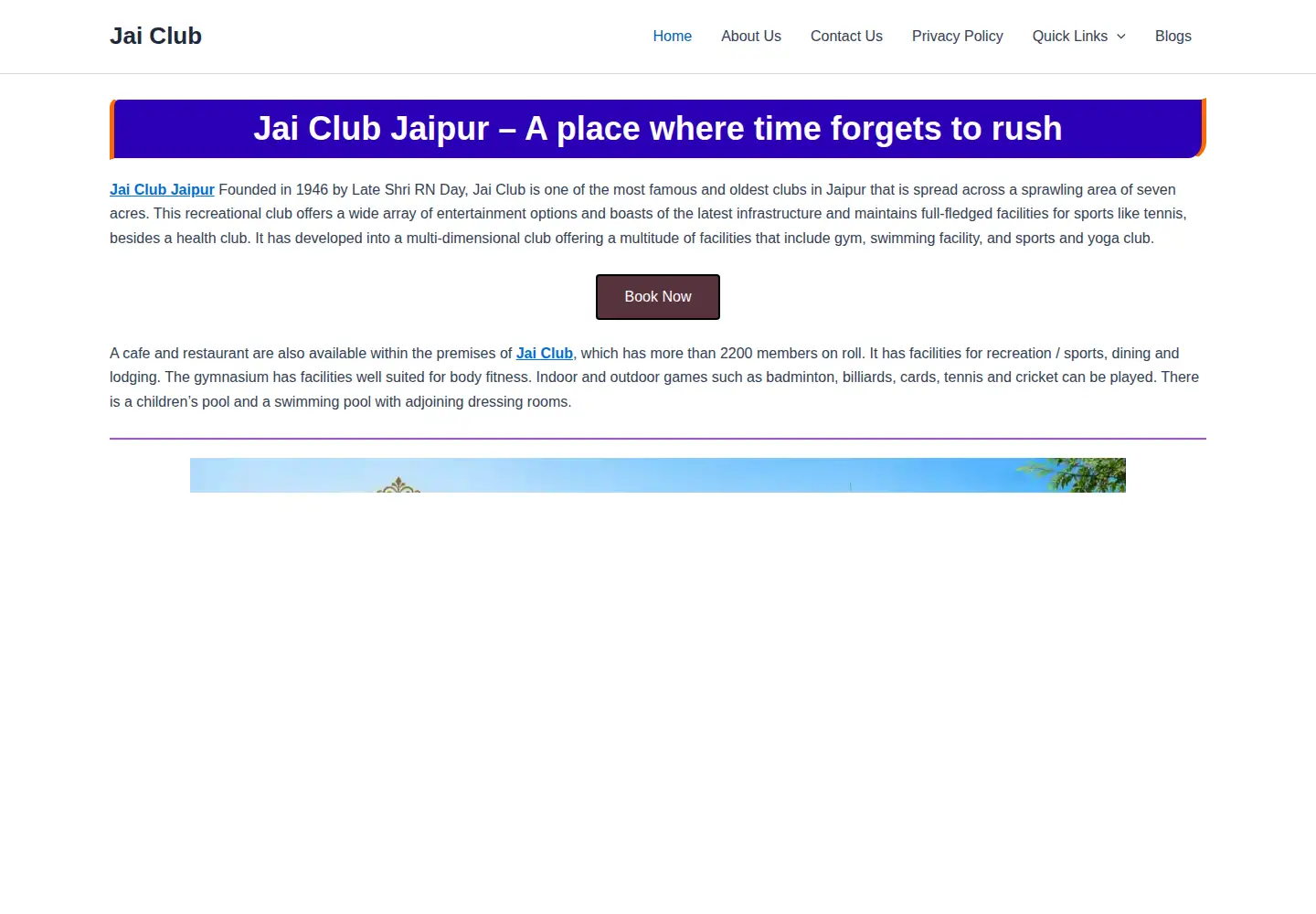 Screenshot of jaiclube.com