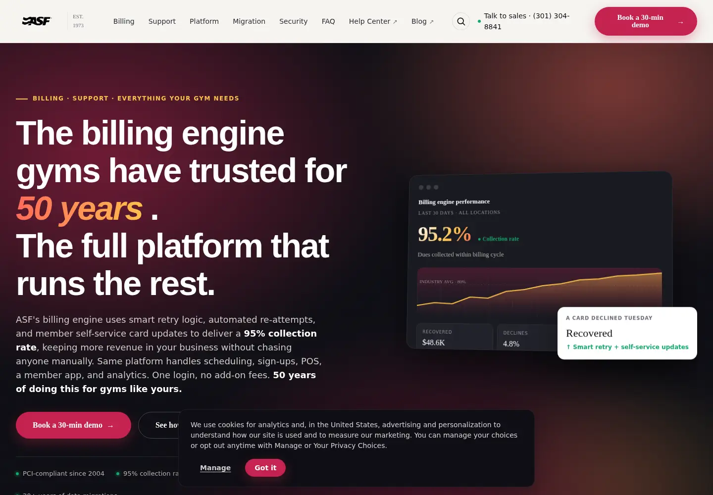 Screenshot of asfpaymentsolutions.com