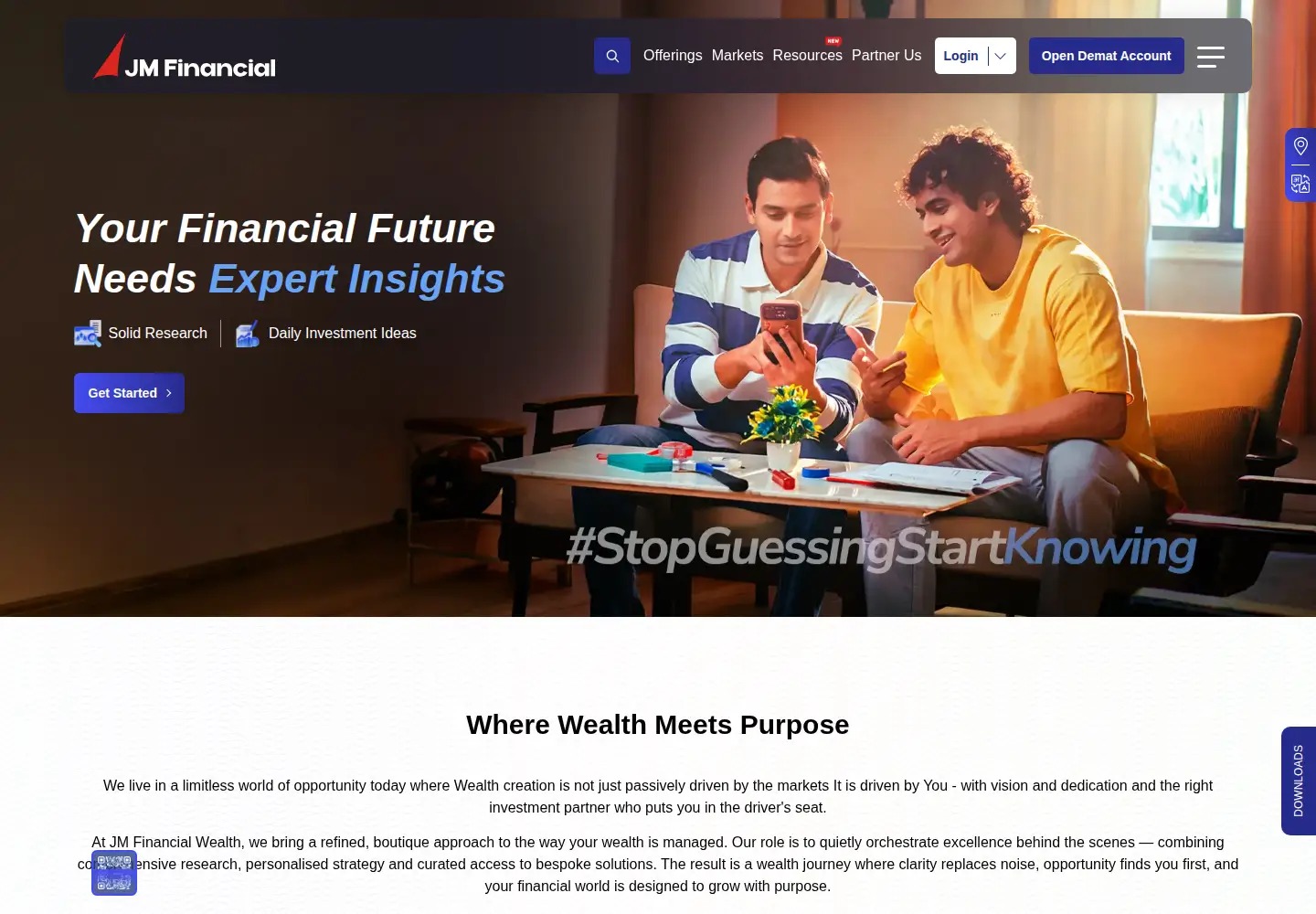 Screenshot of jmfinancialservices.in