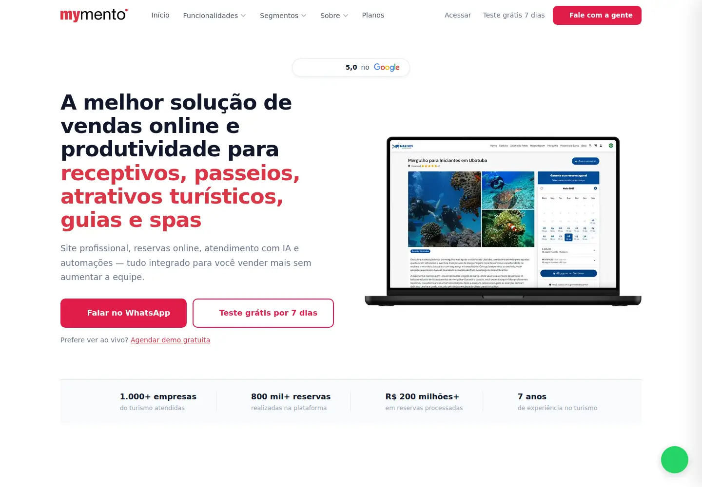 Screenshot of mymento.com.br